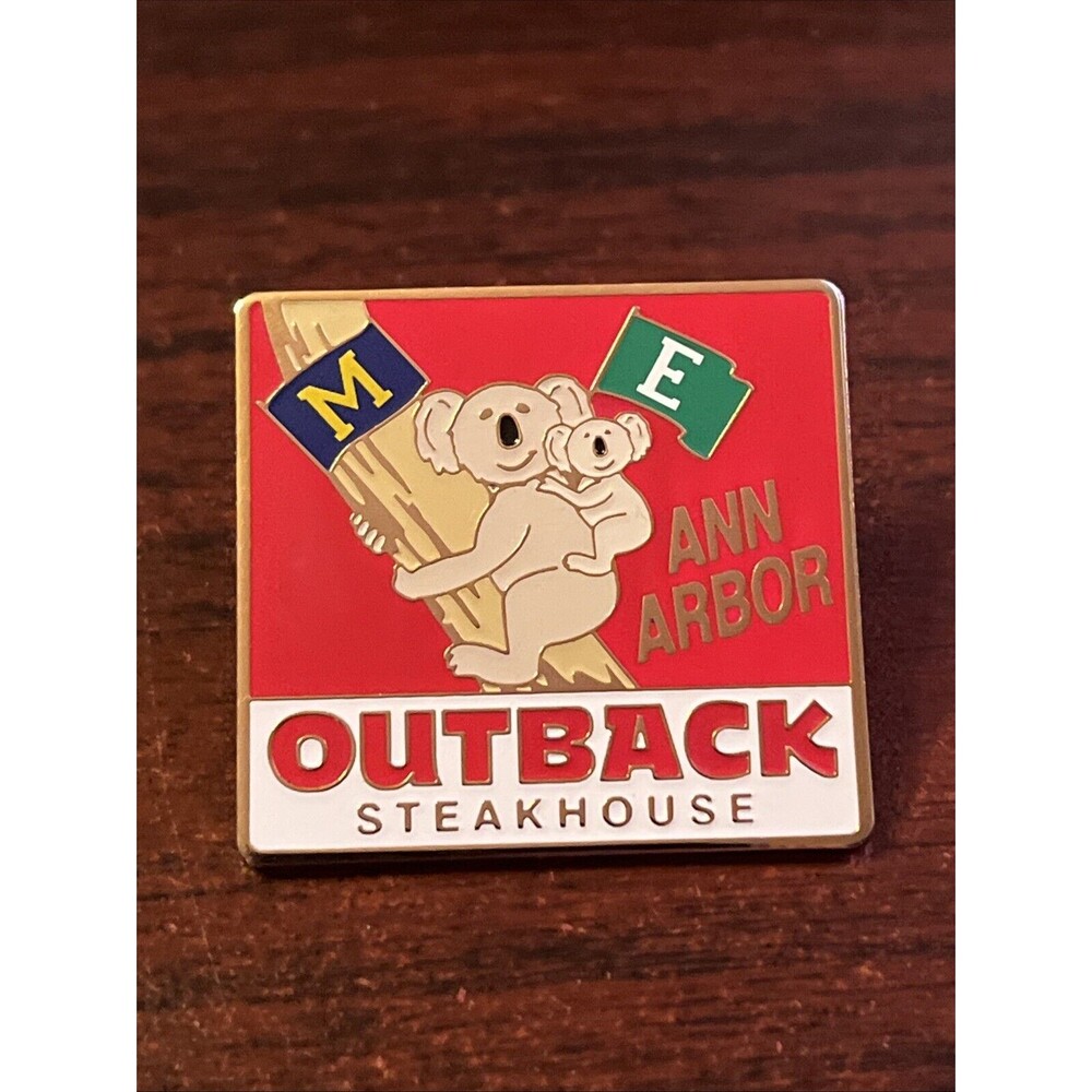 Outback Steakhouse Ann Arbor Michigan Koalas Lapel Hat Pin